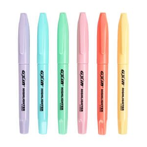 Gxin G-306000 Juego de 6 Marcadores Fluorescentes Personalizados de Color Pastel, Marcadores de Bolígrafo Mini de Bajo Olor para la Escuela y la Oficina - Product Image 6