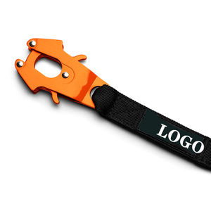 नया डिजाइन समायोज्य आराम नायलॉन नियोप्रोन पंड नारंगी एल्यूमीनियम बकल सामरिक कुत्ते कॉलर और पट्टा सेट - Product Image 6