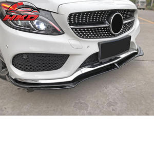 Lèvre de pare-chocs avant pour Benz W205 Classe C 2015-2018, Spoiler DP, imprimé fibre de carbone PP, pièces auto de haute qualité, kit carrosserie - Product Image 2