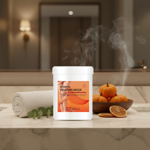 Masque en coton chauffant aux herbes MERIKIT à la citrouille, cosmétique coréen hydratant et nourrissant pour le visage, K-beauty, fabriqué en Corée - Product Image 3