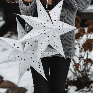 Abat-jour <span class=keywords><strong>origami</strong></span> éclairé à LED personnalisé lanternes étoiles <span class=keywords><strong>en</strong></span> papier indien pour bar de noël jardin Diwali décor artisanat <span class=keywords><strong>en</strong></span> papier fait main - Product Image 4