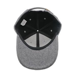 Gorras de Béisbol de Fieltro de Lana de Invierno de Alta Calidad para Hombre y Mujer, Gorras Deportivas Cálidas con Estampado en Tela y Logotipo de Goma, Venta al Por Mayor - Product Image 6