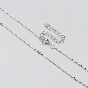 Kho Và Sẵn Sàng Để Tàu <span class=keywords><strong>Rhodium</strong></span> Mạ Bạc Chuỗi Cộng Với Chuỗi Mở Rộng 925 Sterling Silver Bạc Chuỗi Vòng Cổ - Product Image 3