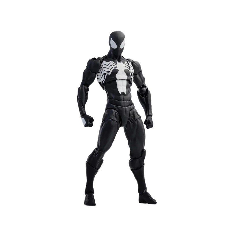 魅惑的なコレクション：黒いスパイダーマン男おもちゃの世界へ飛び込もう！