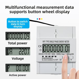 Dds238-4 wifi יחיד שלב אנרגיה ביתיים מד אנרגיה תוכנה ניידת שליטה מרחוק - Product Image 3