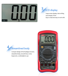 Multímetro Digital Analógico Mini de Alta Precisión UNI-T UT55 de Grado Industrial, 1000V AC 750V, con Pantalla LCD - Product Image 3