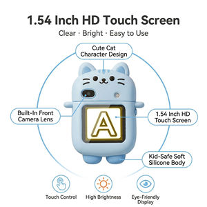 Reloj <span class=keywords><strong>con</strong></span> Cámara 3 en 1 para Niños, Lente Giratoria, Pantalla Táctil, Cámara Digital Deportiva de <span class=keywords><strong>Dibujos</strong></span> <span class=keywords><strong>Animados</strong></span> para Niños Pequeños, Reloj Inteligente, Regalo para Niños - Product Image 1