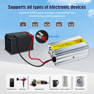 Chất lượng cao sửa chữa Sine Wave 150 watt chuyển đổi với USB 12V 220V AC Mini <span class=keywords><strong>Inverter</strong></span> thích hợp cho điện thoại di động và máy tính xách tay - Product Image 4