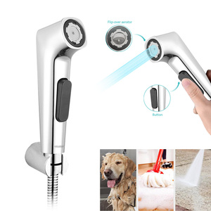 <strong>New</strong> Shattaf, Chrome ABS <strong>New</strong> Button Press Shattaf <strong>Sprayer</strong> for Toilet, Health Faucet Bidet Spray, Toilet <strong>Sprayer</strong> - Product Image 1
