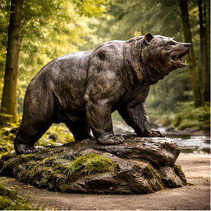 Scultura di Orso in Bronzo su Misura Basata su Immagini Fornite, per Decorazione Esterna in Centro Commerciale. - Product Image 4