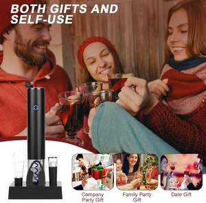 Top Sellers <b>Electric</b> Wine <b>Opener</b> Gift Set One Touch <b>Electric</b> Bottle <b>Opener</b> with Charging Base Set - Product Image 3
