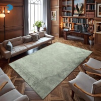 Tapis 3D de luxe en polyester de couleur unie Tapis de sculpture 3d Tapis de sol pour le salon Tapis de sol sculpté pour le salon