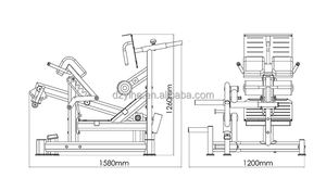 Máquina de Hiperextensão Roman <span class=keywords><strong>Chair</strong></span> em Aço para Musculação de Costas, Equipamento de Fitness Comercial Personalizável, Durável e Ajustável - Product Image 2