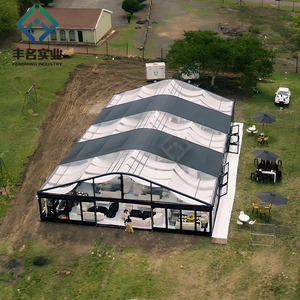 10x12m 10x15M precio de fábrica aluminio 100 <span class=keywords><strong>200</strong></span> 300 500 personas lujo al aire libre claro gran marquesina boda carpa fiesta evento - Product Image 3