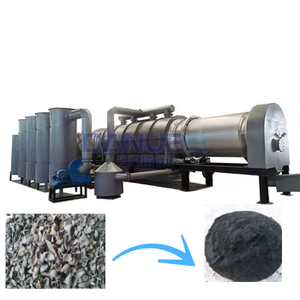 Chaîne de production industrielle de charbon de bois à partir de coques de palmiste et de bois, avec four de carbonisation - Product Image 1