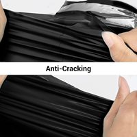 Sacs de Courrier Noirs Biodégradables et Recyclés Personnalisés avec Logo Imprimé pour l'Expédition de Vêtements – Enveloppes Polymailers Écologiques