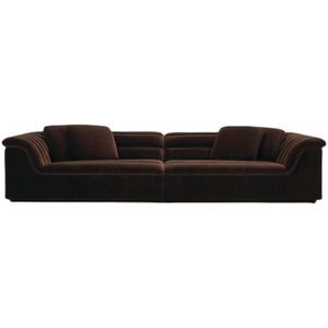Juego de Sofás de Microfibra Gris Moderno y Lujoso Furnistyle, Seccional de <span class=keywords><strong>4</strong></span> Plazas con Estructura de Madera Sólida y Garantía de 15 Años - Product Image 4