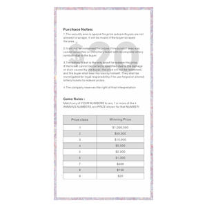 Lucky 777 Mega Jackpot Win Rate Technology Design Size Color Logo Digital Printing Scratch Off Lottery - Product Image 4