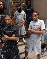 Ensemble de maillot de basket-ball personnalisé avec logo, t-shirt à manches courtes pour homme, short, impression du numéro 23, streetwear surdimensionné, ensemble de survêtement deux pièces