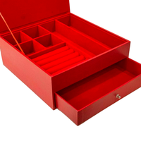 Boîte à bijoux rigide de luxe faite à la main avec motif crocodile bronzé, grande capacité, étui de rangement, boîte cadeau, couleur et taille personnalisées