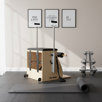 Chaise de Pilates Wunda en chêne, portable, durable et de qualité supérieure, pour entraîneur privé et étirement de la colonne vertébrale, idéale pour studio de fitness