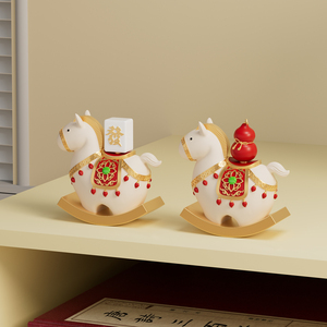 Figura Decorativa de Caballo de la Suerte, Amuleto Creativo de Riqueza Instantánea para Escritorio, Adorno de Buena Suerte para Oficina - Product Image 1