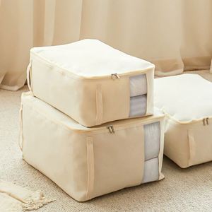 Sac de rangement en toile pour couettes, sac de rangement et de finition pour vêtements, sac de rangement domestique grande capacité - Product Image 5