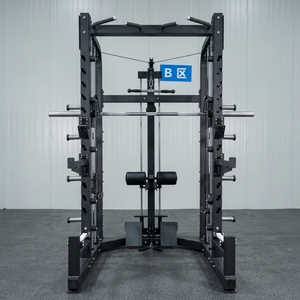 Équipement de musculation professionnel : Machine Smith, Half Rack avec Lat Pull-Down/LOW ROW, Équipement de fitness multifonctionnel - Product Image 2