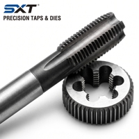 Jeu de tarauds et filières SXT 40 pièces SAE, kit d'outils de filetage HSS pour tuyaux NPT, UNC UNF 4-40 à 1/2-20 pour réparation automobile