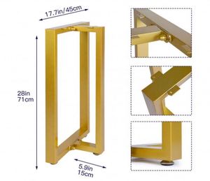 Modern Cast Iron Dining <b>Table</b> <b>Legs</b> for Outdoor Use - Product Image 2