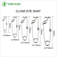 YONGMIAO pinces à pression de pêche à la palangre en acier inoxydable cintre émerillons à pression ligne de flotteur pince à thon accessoires de pêche