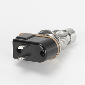 Interrupteur à <span class=keywords><strong>bouton</strong></span>-poussoir métallique SPST 12 mm, momentané, normalement ouvert (1NO), pour pédale d'effet guitare avec son de <span class=keywords><strong>clic</strong></span>, 2 broches - Product Image 6