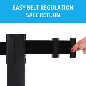 Barriera di Sicurezza Retrattile Personalizzabile in Acciaio Inox, Colonnina per Controllo Folla, Ordini all'Ingrosso Direttamente dalla Fabbrica - Product Image 3