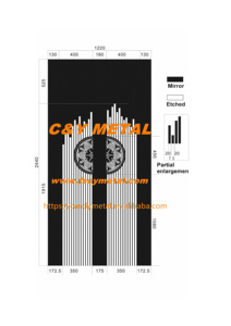 Panel decorativo de acero inoxidable resistente al óxido y duradero Panel decorativo de cabina de ascensor de acero inoxidable 304 - Product Image 5