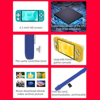 Console de jeu vidéo portable X20 Mini, écran 4,3 pouces, lecteur de jeux rétro classique, manettes, cadeaux d'anniversaire pour enfants, jouets