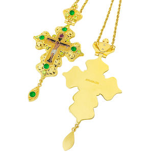 HT宗教希腊东正教教堂掏空过程主教的胸前十字架项链以任命牧师 - Product Image 3