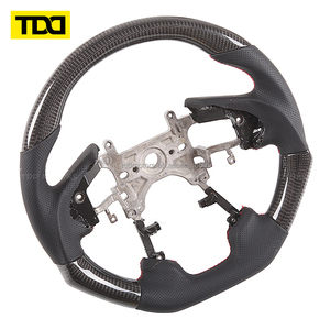 Volant en fibre de carbone véritable TDD compatible avec Honda Accord 9ème génération, volant 2014 à 2017 - Product Image 5