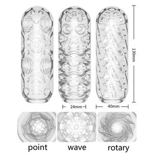 Cup pesawat yang menyenangkan masturbator Pria perangkat masturbasi lembut bening saku vagina Penis lengan latihan alat seks dewasa - Product Image 6