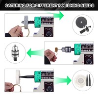 AUBLE Mini-fraiseuse de table, machine de polissage et de gravure pour bijoux, tour de polissage de banc, polisseuse pour métaux et pierres précieuses, outil multi-usage pour artisanat DIY