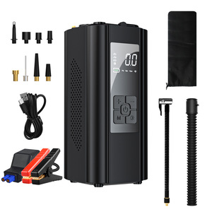 ฮงยี่ ว่านเซียง เครื่องจั๊มพ์สตาร์ท 10000mAh 100W พาวเวอร์แบงค์แบบพกพา พร้อมปั๊มลมเติมลมยาง ไฟฉุกเฉิน และไฟ LED - Product Image 3