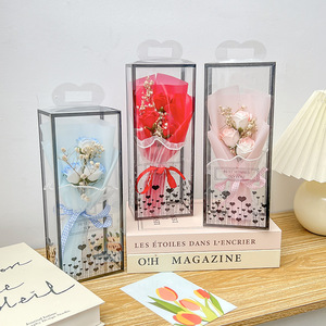 Popolare Bouquet di Fiori di Sapone a Forma di <span class=keywords><strong>Rosa</strong></span> in Confezione Regalo, Ideale Come Omaggio Aziendale, <span class=keywords><strong>Bomboniera</strong></span>, Regalo per San Valentino e Festa degli Insegnanti - Product Image 3