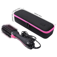 Revlon Brosse pour sèche-cheveux à une étape avec poches en maille à haute capacité de voyage EVA Hard Indoor Ultima Storage Suitcase Travel Case