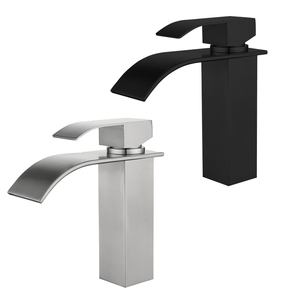 Grifo mezclador para lavabo, grifería de cascada rubinetti <span class=keywords><strong>Neri</strong></span>, negro, torneira Preta - Product Image 5