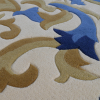 Tapis à prix compétitif Tapis de centre de salon de style persan Tapis en laine fait à la main pour le hall et l'hôtel Tapis