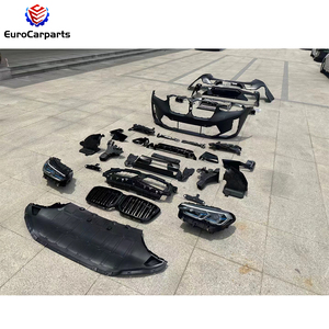2018-2021y <span class=keywords><strong>BM</strong></span> <span class=keywords><strong>X4</strong></span> G02 mise à niveau vers X4M F98 LCI 2022y ancien à nouveau Kit de carrosserie PP pare-chocs avant lèvre arrière embouts d'échappement accessoire de voiture - Product Image 2