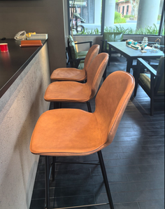 Tabourets <span class=keywords><strong>de</strong></span> <span class=keywords><strong>bar</strong></span> modernes en cuir <span class=keywords><strong>de</strong></span> luxe nordique à dossier haut, durables, pour cuisine, salle à manger, usage commercial, chaises <span class=keywords><strong>de</strong></span> <span class=keywords><strong>bar</strong></span>, réception d'hôtel - Product Image 1