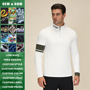 เสื้อกอล์ฟผู้ชายแบบสั่งทำพิเศษ แขนยาว ทรงปกติ ระบายอากาศได้ดี ยืดได้สี่ทิศทาง น้ำหนักเบา ป้องกันรังสียูวี แห้งเร็ว ซับเหงื่อ - Product Image 1