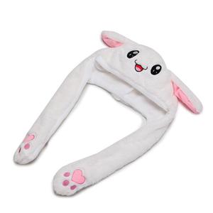 หมวกกระต่ายขนปุยสำหรับผู้หญิงปี 2026 พร้อมหูกระต่ายขยับได้และที่ปิดหูแบบมีประกาย - Product Image 2