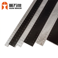 Nuanwanjia Barre d'isolation en aluminium argenté haute résistance, remplie de déshydratant, pour joint de verre, étanche, pour double vitrage