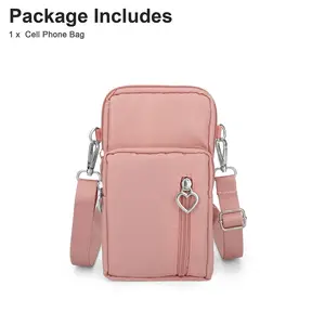 Fabrieks Modieuze Dames Kleine Crossbody Mobiele Telefoon Tas Mini Schouder Handtas Portemonnee Enkele Riem Creditcard Slots Karakter